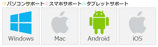 電話サポート対象OS